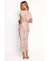 Petal and Pup Women's Kenna Satin Midi Skirt