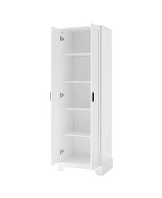 Casainc 71.2"H Storage Cabinet with 2 Doors and Adjustable Shelf, Mdf