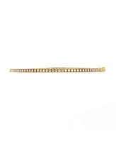 Pre-Owned Tiffany & Co. Metro Hinged Bangle Bracelet 18K Gold and Diamonds