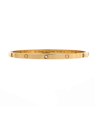Pre-Owned Cartier Small Love Diamond Bracelet 18K Gold Diamonds