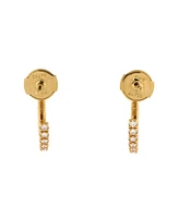 Pre-Owned Cartier Small Etincelle de Cartier Hoops Earrings 18K Gold and Diamonds
