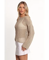 Petal and Pup Women's Desiree Open Weave Knit Sweater