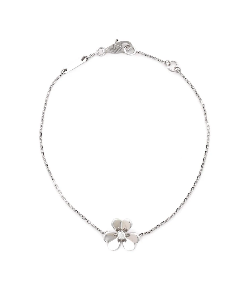 Pre-Owned Van Cleef & Arpels Mini Frivole Bracelet 18K White Gold and Diamond