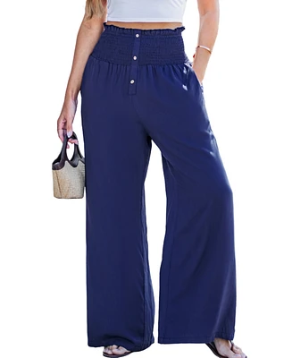 Cupshe Women's Dim Lit Blue Pants