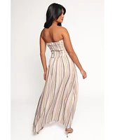 Petal and Pup Women's Jimena Strapless Maxi Dress
