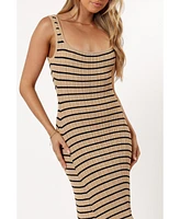 Petal and Pup Women's Henry Striped Midi Dress