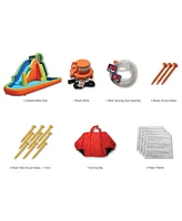 Banzai Gushing Geyser Water-Spraying Inflatable Pool Water Park Set, Multicolor