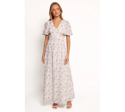 Petal and Pup Women's Jemima Puff Shoulder Maxi Dress