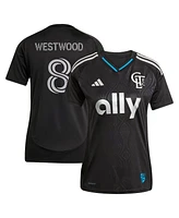 Adidas Women's Ashley Westwood Black Charlotte Fc 2025 Fortress Kit Replica Player Jersey