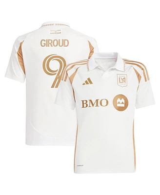 Adidas Big Boys and Girls Olivier Giroud White Lafc 2025 Secondary Replica Player Jersey