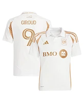 Adidas Big Boys and Girls Olivier Giroud White Lafc 2025 Secondary Replica Player Jersey