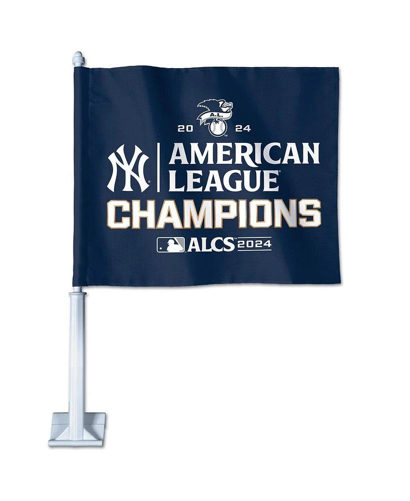 Wincraft New York Yankees 2024 American League Champions On-Field/Locker Room Celebration Two-Sided Car Flag