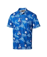 Reyn Spooner Men's Royal New England Patriots Throwback Pua Performance Polo Shirt