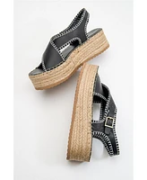 Forever & Always Shoes Bellezza Leather Platform Sandal (Women