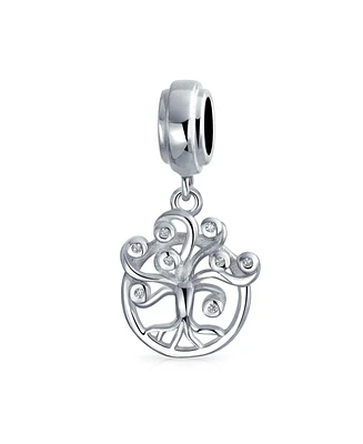 Bling Jewelry Family Dreamer Tree of Life Dangle Charm Bead Sterling Silver for Bracelet