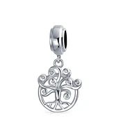 Bling Jewelry Family Dreamer Tree of Life Dangle Charm Bead Sterling Silver for Bracelet