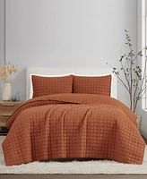 Brookyln Loom Flax Linen 3-Pc. Quilt Set, King