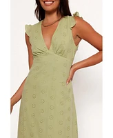 Petal and Pup Women's Ensley Flutter Sleeve Maxi Dress