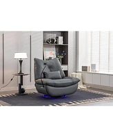 Power Glider Swivel Recliner with Usb Charge and Lamp