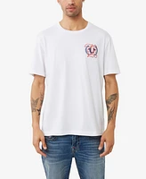 True Religion Men's Short Sleeve World Tour T-Shirt