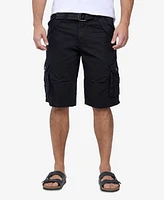 X-Ray Men's Belted Double Pocket Cargo Shorts