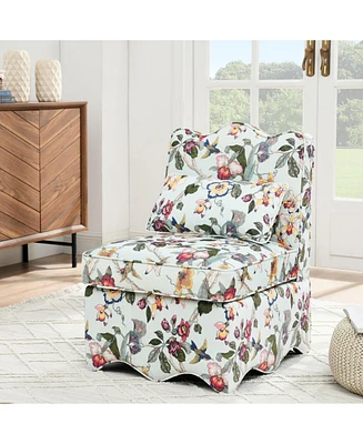 Flannel Single Dining Chair with Soft Cushioning, Pillow Cushion