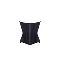 Milla Women's Smart heart-shaped low-waist black fitted corset