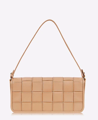 GiGi New York Juliette Handwoven Leather Small Shoulder Bag