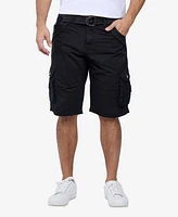 X-Ray Men's Belted Double Pocket Cargo Shorts