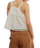 Free People Women's Stevie Lace-Trim Sleeveless Tank Top