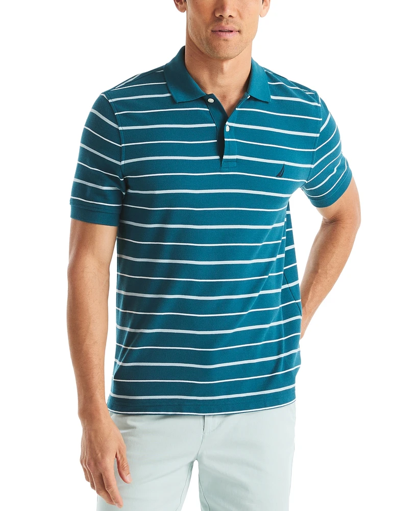 Nautica Men's Striped Classic-Fit Deck Polo Shirt