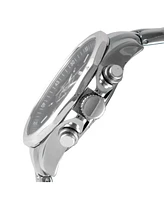 Peugeot Men's 46mm Multi-Function Stainless Steel Bracelet Watch