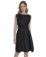 Vince Camuto Women's Crepe Sleeveless Fit & Flare Dress