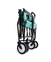 Collapsible Utility Wagon Cart - All-Terrain, 360lb, Green