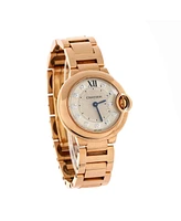 Pre-Owned Cartier Ballon Bleu de Cartier Quartz Watch in Rose Gold and Diamond Markers 28mm