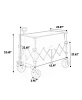 Beach Wagon with Big Wheels - Collapsible & Heavy Duty