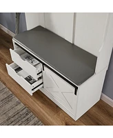 Hall Tree with Storage Bench & Shelf
