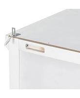 73" Wooden Kitchen Pantry Cabinet