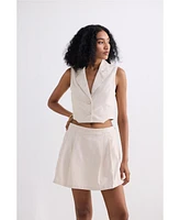 Reistor Women's Cotton Tweed Skort