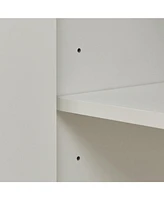 White 61" Tv Cabinet with Storage - Living Room/Bedroom