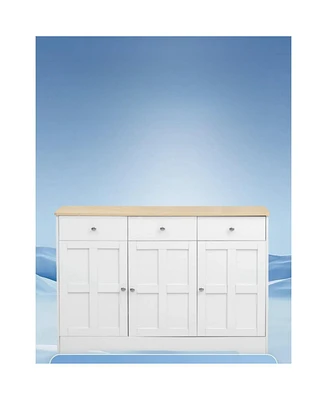 Locker Storage Sideboard with Drawers