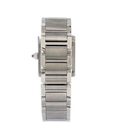 Pre-Owned Cartier Tank Francaise Quartz Watch in Stainless Steel with Diamond Markers 25mm