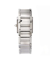 Pre-Owned Cartier Tank Francaise Quartz Watch in White Gold with Diamond Bezel 20mm