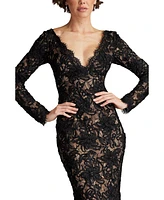 Tadashi Shoji Women's Beloit Ribbon Embroidered Gown