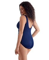 Longitude by Mimi Flamingo Solidtude Fan Tank One Piece Swimsuit