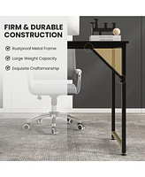 L Shaped Computer Desk and Writing Workstation for Home Office