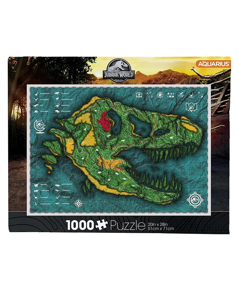 Jurassic World Map 1000 Piece Jigsaw Puzzle