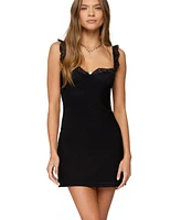 Edikted Women's Rosine Lacey Cupped Mesh Mini Dress
