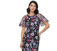 Js Collections Women's Embellished Short-Sleeve Midi Dress