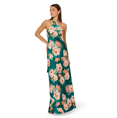 Adrianna Women's Sleeveless Halter Gown